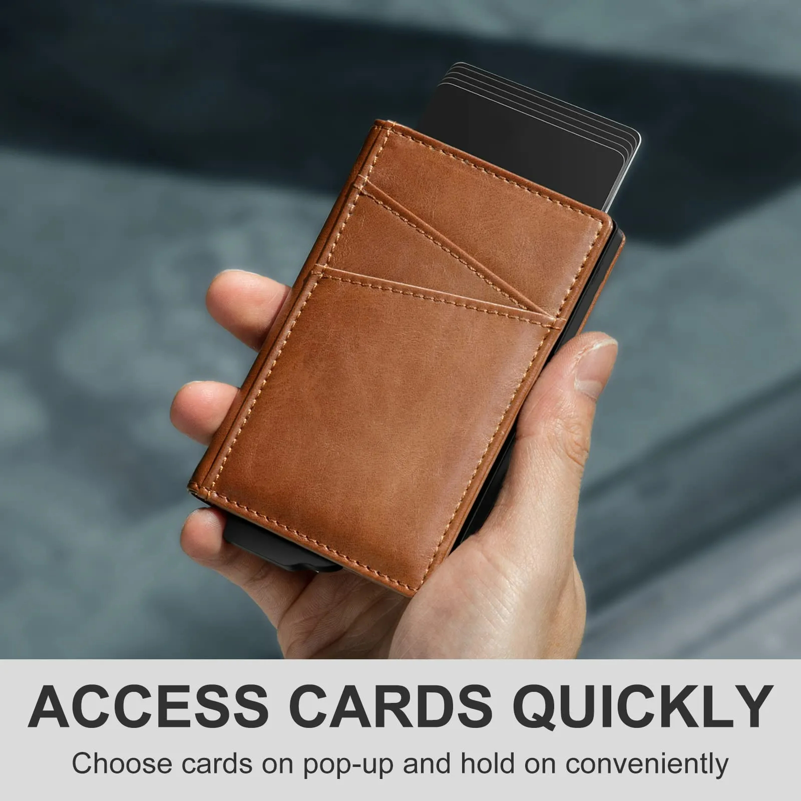 Best Selling Custom Slim Rfid Wallet PU Card Holder