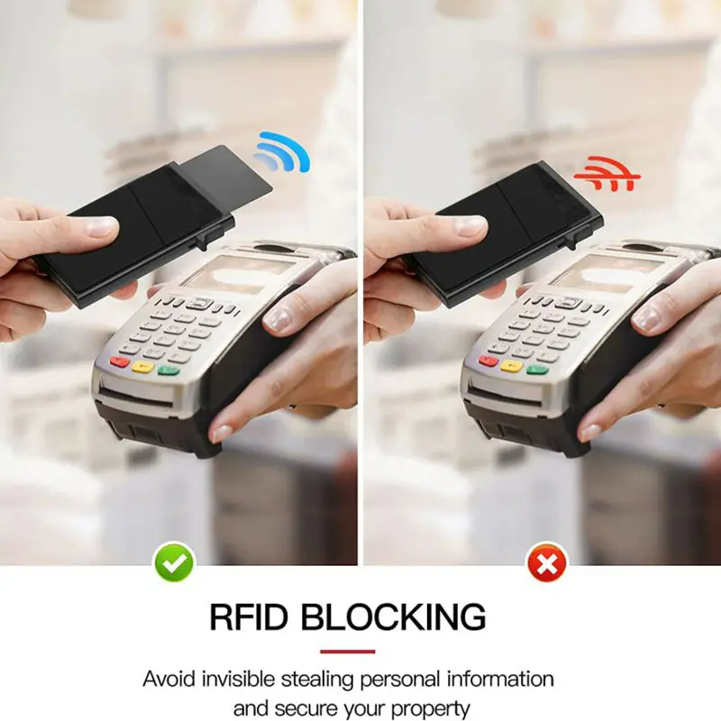 Προσαρμοσμένο Rfid Blocking Κάτοχος Πιστωτικής Κάρτας Υψηλής Ποιότητας