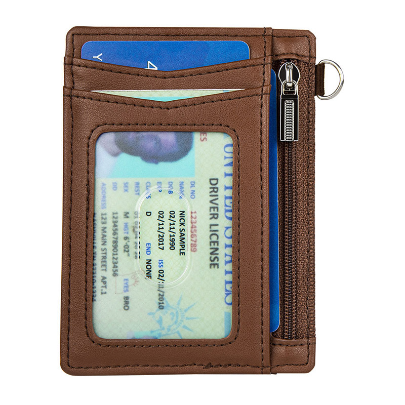 ที่ร้อนแรงที่สุด PU Rfid Blocking Credit Card Holder พร้อมกล่องของขวัญ