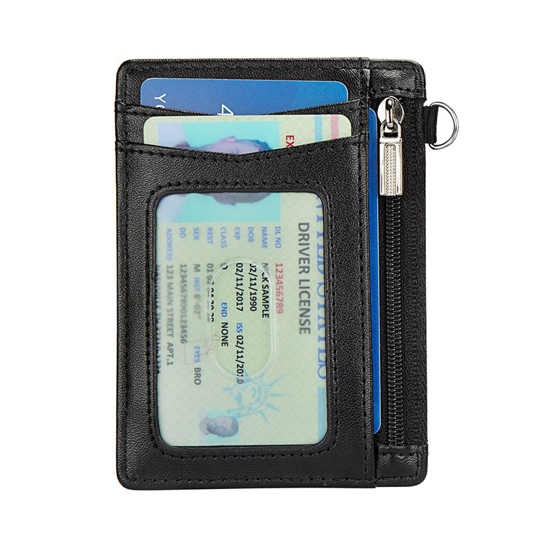 ที่ร้อนแรงที่สุด PU Rfid Blocking Credit Card Holder พร้อมกล่องของขวัญ