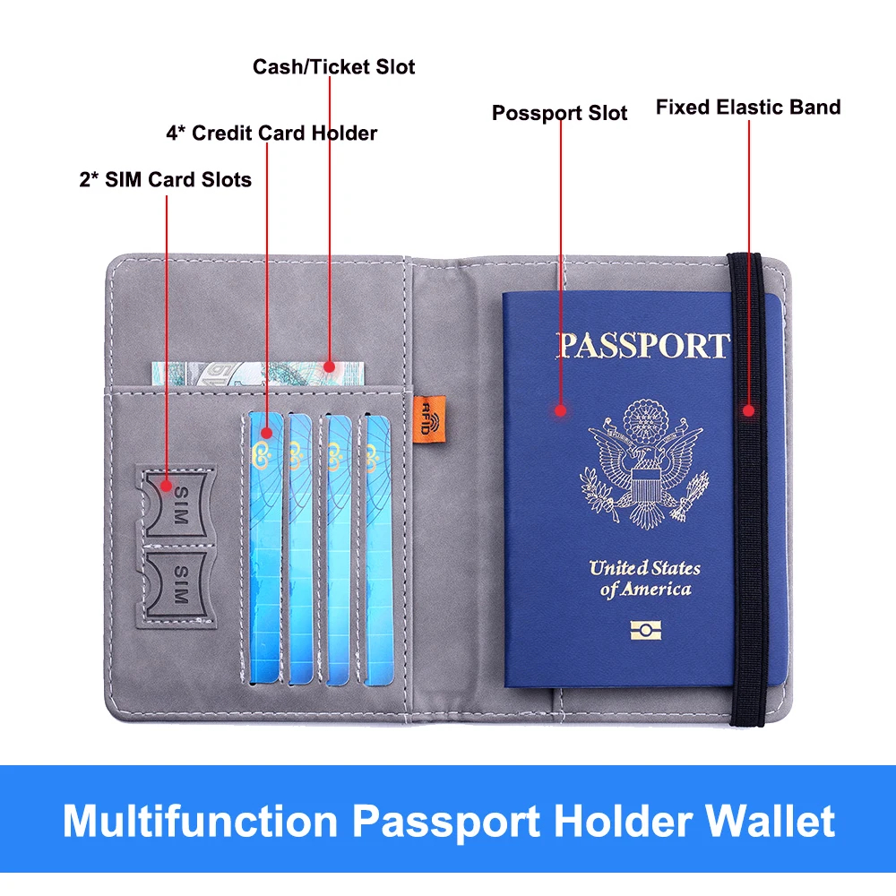 New Portable Custom Passport Holder Passport Cover Wallet