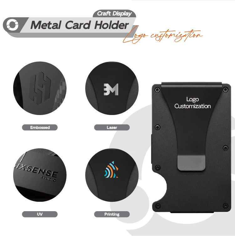 Cel mai nou portofel subțire din aluminiu RFID Airtag Money Clip