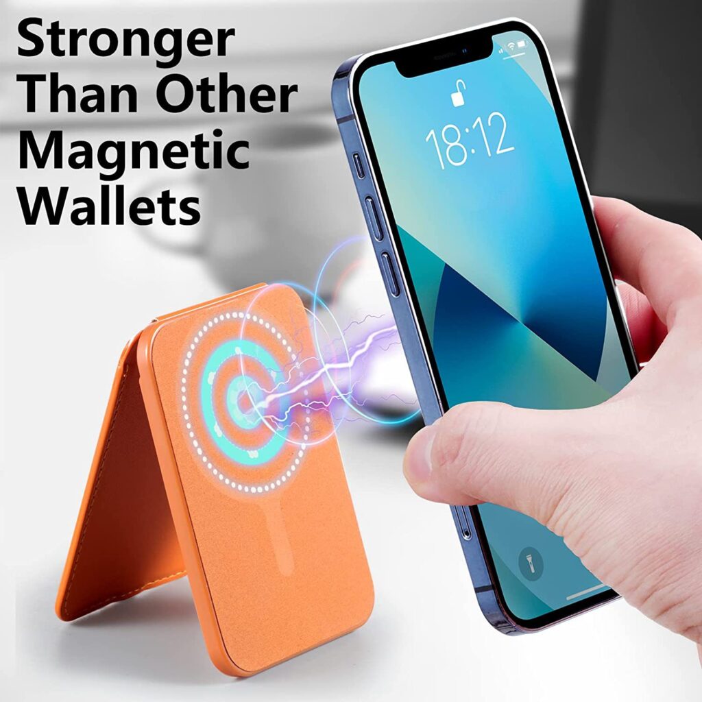 Porta carte di credito magnetico Magsaf in pelle PU popolare