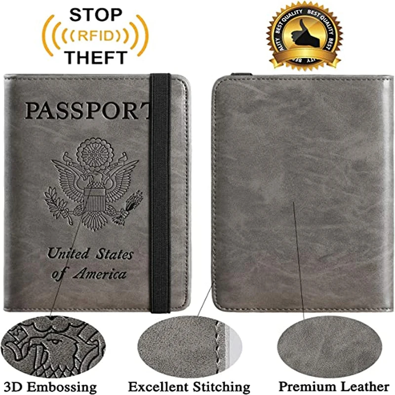 Wholesale Passport Holder Cover Wallet With RFID Blocking